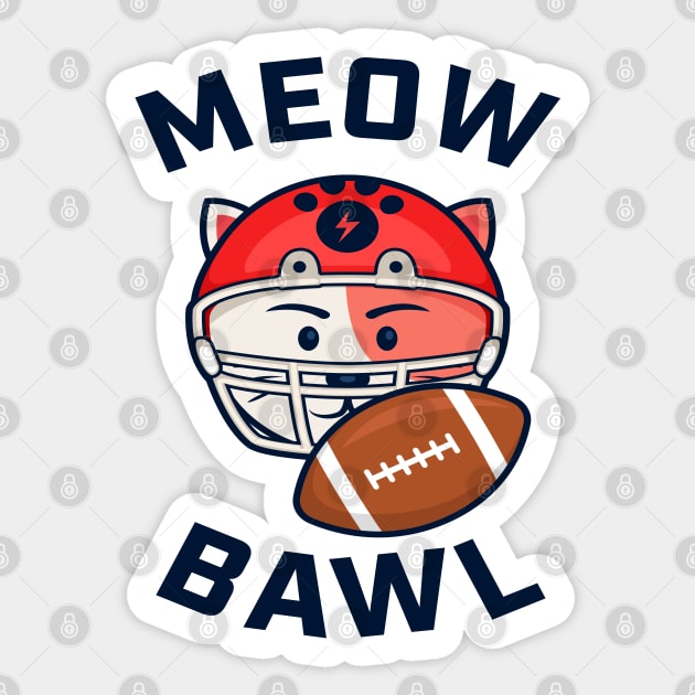 Cat Rugby American Football NFL Sticker by AbdieTees